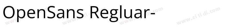OpenSans Regluar字体转换